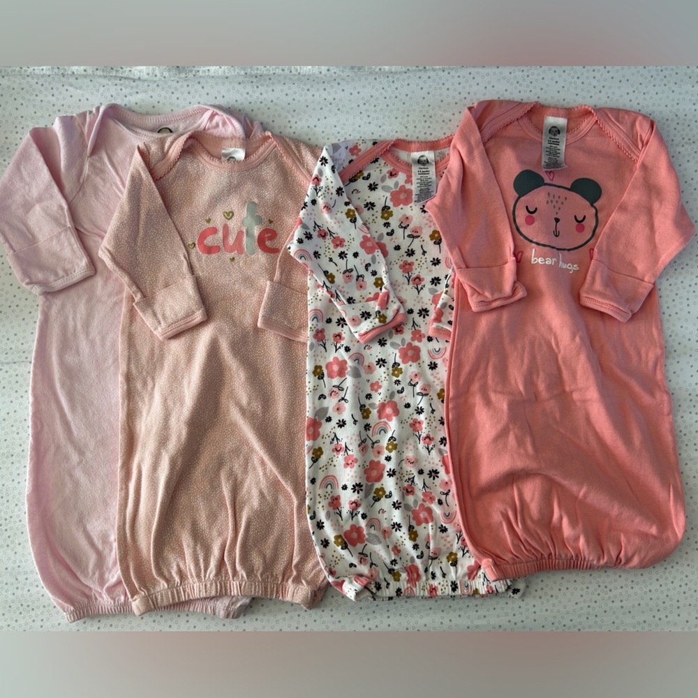 Charming Pink Kids Nightgown Set